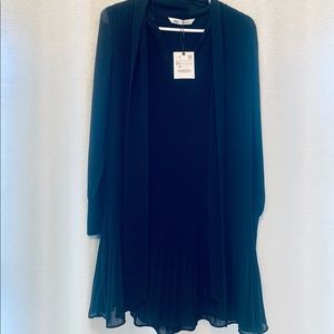 Black long dress flows flowy dress black